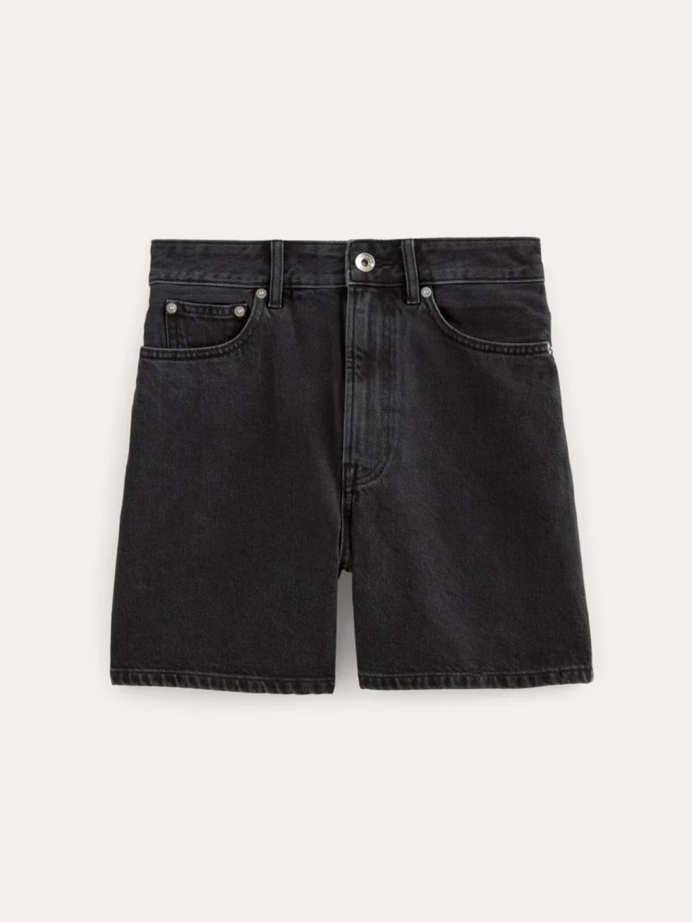 Everlane The A-Line Denim Short | Washed Black